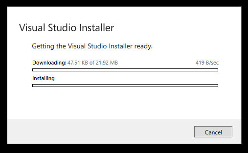 VS Installer Download Speed